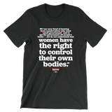 Pro-Choice Quote (Black Tee)